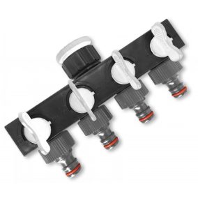 WHITE LINE elosztó 4 elzáróval 3/4 colos