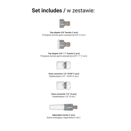 WHITE LINE Tömlőkocsi-fém, TITAN REEL 1/2 colos 60 fm + tartozék(nincs tömlő)