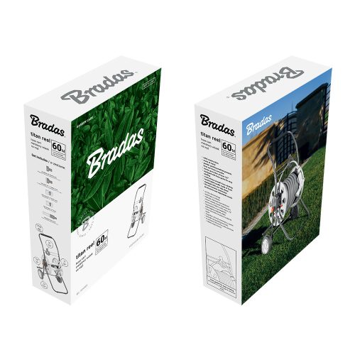 WHITE LINE Tömlőkocsi-fém, TITAN REEL 1/2 colos 60 fm + tartozék(nincs tömlő)