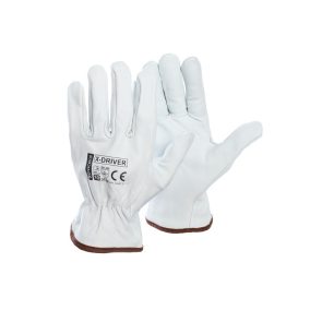 Bőr védőkesztyű 9" WHITE CE EN 388