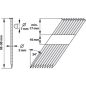 Pneumatikus szögbelövőhöz szeg 90mm 500db/csomag