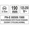 Fáziskereső 190mm 125-250V  