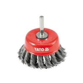Homlok drótkefe 75 mm, nyéllel YATO