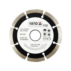 Gyémantvágó korong szegmenses-HS 115 mm