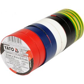 Szigetelőszalag klt., 10 db-os 12 mmx10M
